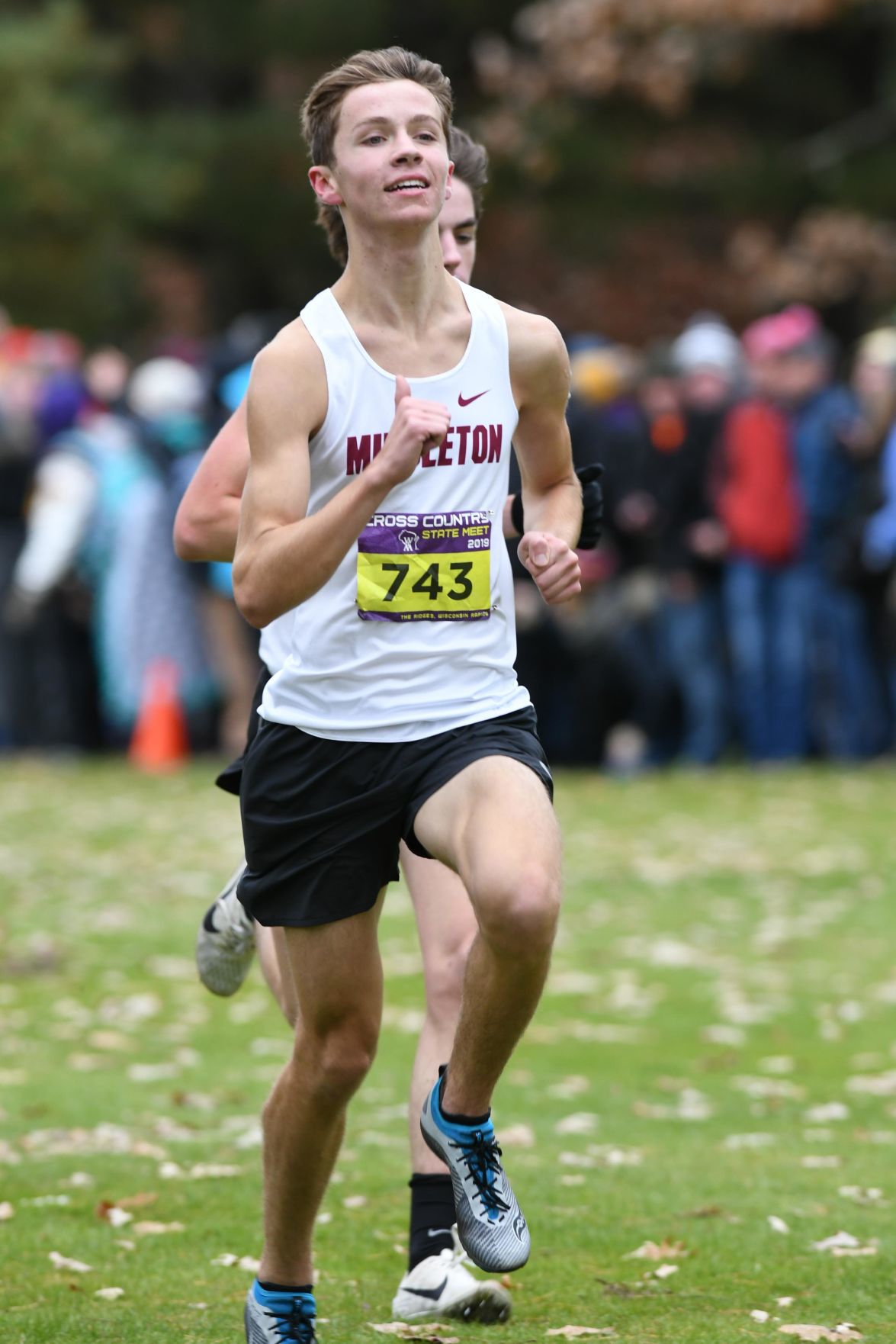 WIAA state cross country photo: Griffin Ward, Middleton